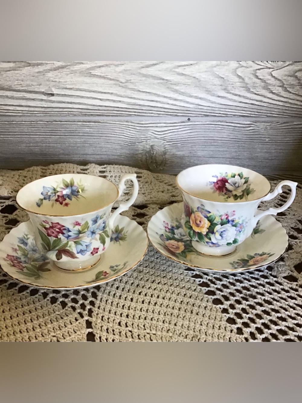 Royal Albert Tea Cups & Saucers. Summertime series